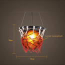 GobekUsa Basketball Pendant Lights Hanging Lamp Home Deco Bar Cafe Shop Living Room Bedroom Kitchen