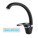 GobekUsa Beige Brass Kitchen Faucet 360 Swivel Spout Single Handle Mixer Tap