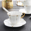 GobekUsa Elegant Bone China Tea Set Luxury Porcelain Coffee Pot Creamer Sugar Bowlcaffold