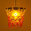 GobekUsa Basketball Style Pendant Light for Kids' Room and Cafe