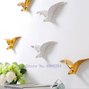 GobekUsa Bird Ceramic Pendant Wall Decor Gold Seagull Wild Goose Modern Home