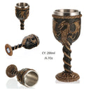 GobekUsa Gothic Skull Resin Wine Glass 200ml bar drinkware cocktail whiskey cup