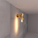 GobekUsa Hand Shape Wall Light Industrial Loft Hemp Rope E27 Wall Lamp
