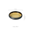 GobekUsa Elegant Ceramic Sushi Plate - Handcrafted Japanese Style