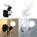 GobekUsa Creative LED Wall Light Indoor Wall Sconce Modern Art Decor Iron E27