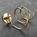 GobekUsa Hair Care Organizer Wall Shelf - Gold Hair Dryer & Straightener Holder Rack
