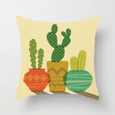 GobekUsa Green Leaves Decorative Throw Pillowcase 45*45cm for Sofa Home Decor