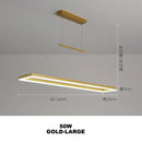GobekUsa Gold Aluminum LED Chandelier Acrylic Deco Design for Bedroom Kitchen Island