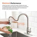 GobekUsa Gold Sensor Kitchen Faucet Stainless Steel Smart Touch Control Sink Tap