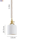 GobekUsa Ceramic LED Pendant Lights | Copper Modern Hanglamp for Home Indoor Lighting