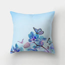 GobekUsa Butterfly Flower Pillow Case: Colorful Animal Landscape Sofa Cushion Cover