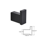 GobekUsa Black Bathroom Hardware Set: Robe Hook, Towel Rail, Rack, Shelf, Tissue Holder & More