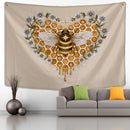 GobekUsa Bee Daisy Wall Hanging: Bohemian Hippie Witchcraft Plant Dorm Decor
