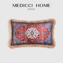 GobekUsa Bohemian Chenille Lumbar Pillow Cover for Retro Living Room Sofa 60x40