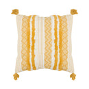 GobekUsa Boho Jacquard Cushion Cover in Blue Yellow Black Woven for Home Decor