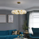 GobekUsa Gold Iron Glass Chandelier Lighting for Dinning Room