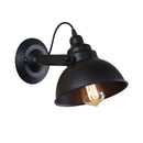 GobekUsa Industrial Black Wall Sconce E27 Wall Lamp for Indoor Lighting, Adjustable Retro Loft Bedside