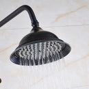 GobekUsa 8" Antique Brass Rainfall Shower Faucet Head for Refreshing Showers