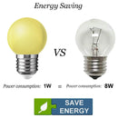 GobekUsa G45 White String Lights: Waterproof Outdoor Mini Bulbs, Warm White 2700K