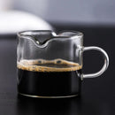 GobekUsa Glass Espresso Milk Jug With Handle: Heat-resisting, Double/Single Mouth, Glass Scale Measure Mugs