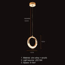 GobekUsa Gold LED Pendant Light - Elegant Adjustable Chandelier for Indoor Home decor