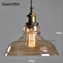 GobekUsa Industrial Glass Pendant Light for Modern Home Decor