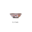 GobekUsa Japanese Style Handmade Fortune Cat Ceramic Bowl - Eco-Friendly Porcelain Bowl