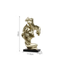 GobekUsa Gold Resin Sculpture | Nordic Luxury Technology Decor for Home & Office