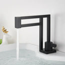 GobekUsa Black Basin Faucet: Brass Bathroom Mixer for Vessel Sink, Cold Hot Water