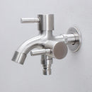 GobekUsa Double Faucet Wall Mount Mop Faucet for Outdoor and Kitchen Use
