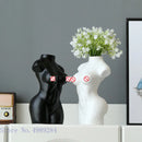 GobekUsa Abstract Nude Female Ceramic Vase Black White Home Decor Ornament