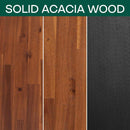 Acacia Callisto Solid Wood Bed Frame and Nightstand Set for a Stylish Bedroom