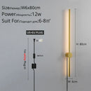 GobekUsa Black LED Wall Sconce for Living Room Bedroom Lighting