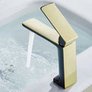GobekUsa Gold Basin Faucet: Modern Mixer Tap for Bathroom Sink, Hot & Cold Water Control