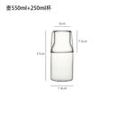 GobekUsa Glass Drinkware Set - Strong Borosilicate Glass - Cold Drink Cup, Tumbler, Juice Milk Pot