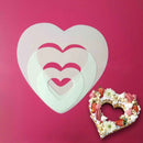 GobekUsa Heart Cake Mold PET Plastic. Essential Baking Tools in 6/8/10/12/14inch Sizes