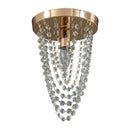 GobekUsa Crystal Sun Flower Ceiling Chandelier - Golden/Silver for Foyer, Bedroom, Aisle Decor