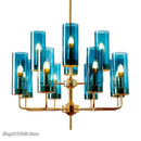 GobekUsa Glass Chandelier: Luxury Nordic LED Hanging Lamp for Living Room, Dining Room, Bedroom