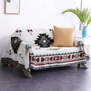 GobekUsa Geometric Tassel Sofa Cover - Bohemian Style Blanket Dust Cover
