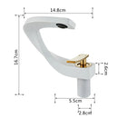 GobekUsa Brass Bathroom Basin Faucet in Elegant Rose Gold Finish