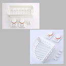 GobekUsa ABS Suction Cup Bathroom Shelf Organizer - Wall Mounted Shower Rack & Basket Holder