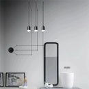 GobekUsa Industrial Iron Art LED Pendant Light - Black Minimalist Wall Lamp