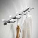 GobekUsa Brass 5-Hook Robe Rack in Black Gold for Wall Mount Towel & Clothes Storage