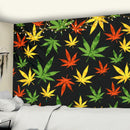 GobekUsa 3D Printed Maple Leaf Wall Hanging Tapestry for Boho Home Decor