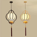 GobekUsa Chinese Cloth Chandelier: Elegant Tea House & Bedroom Lantern for Dining Room