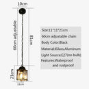 GobekUsa Garden Pendant Lamp: Waterproof Hanging Lantern for Courtyard and Balcony