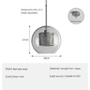 GobekUsa Glass Ball LED Pendant Lamp for Modern Nordic Bedroom Kitchen Living Room Lighting