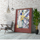 GobekUsa Bauhaus Stairs Canvas Print | Retro School Poster for Living Room Decor