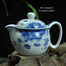 GobekUsa Dragon Teapot Tea Set, Porcelain Kung Fu Teaware for Puer Oolong Ceremony