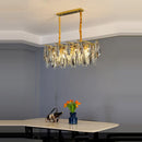 GobekUsa Art Deco LED Crystal Chandelier Lighting for Foyer